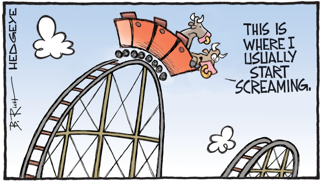 Stock Market Bulls Roller Coaster